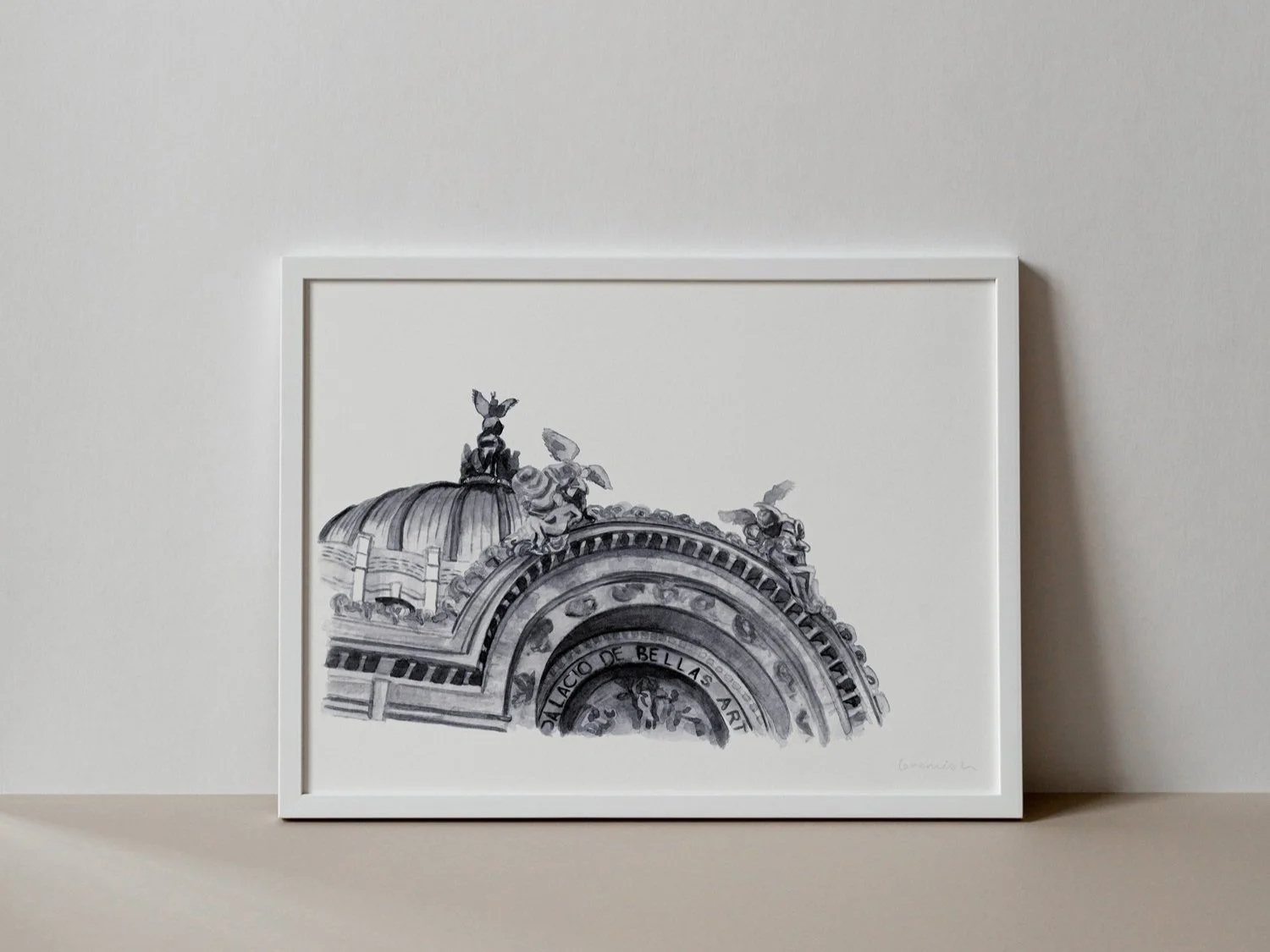 Mexico museum of art Watercolour painting