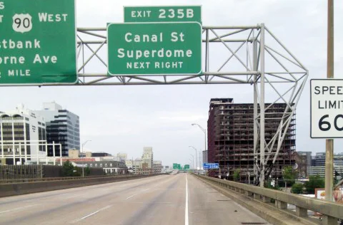 Interstate 10 Inspection/Pallas Hotel Implosion, New Orleans, LA