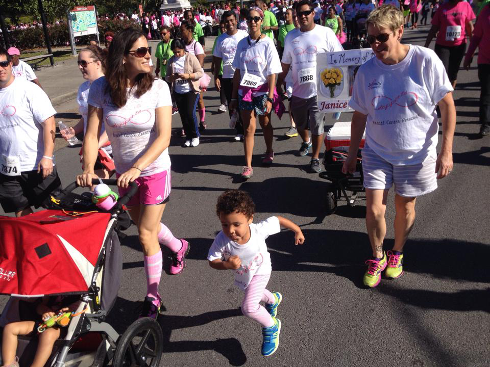  Infinity Race for the Cure team members take part in the 2014 5K. 