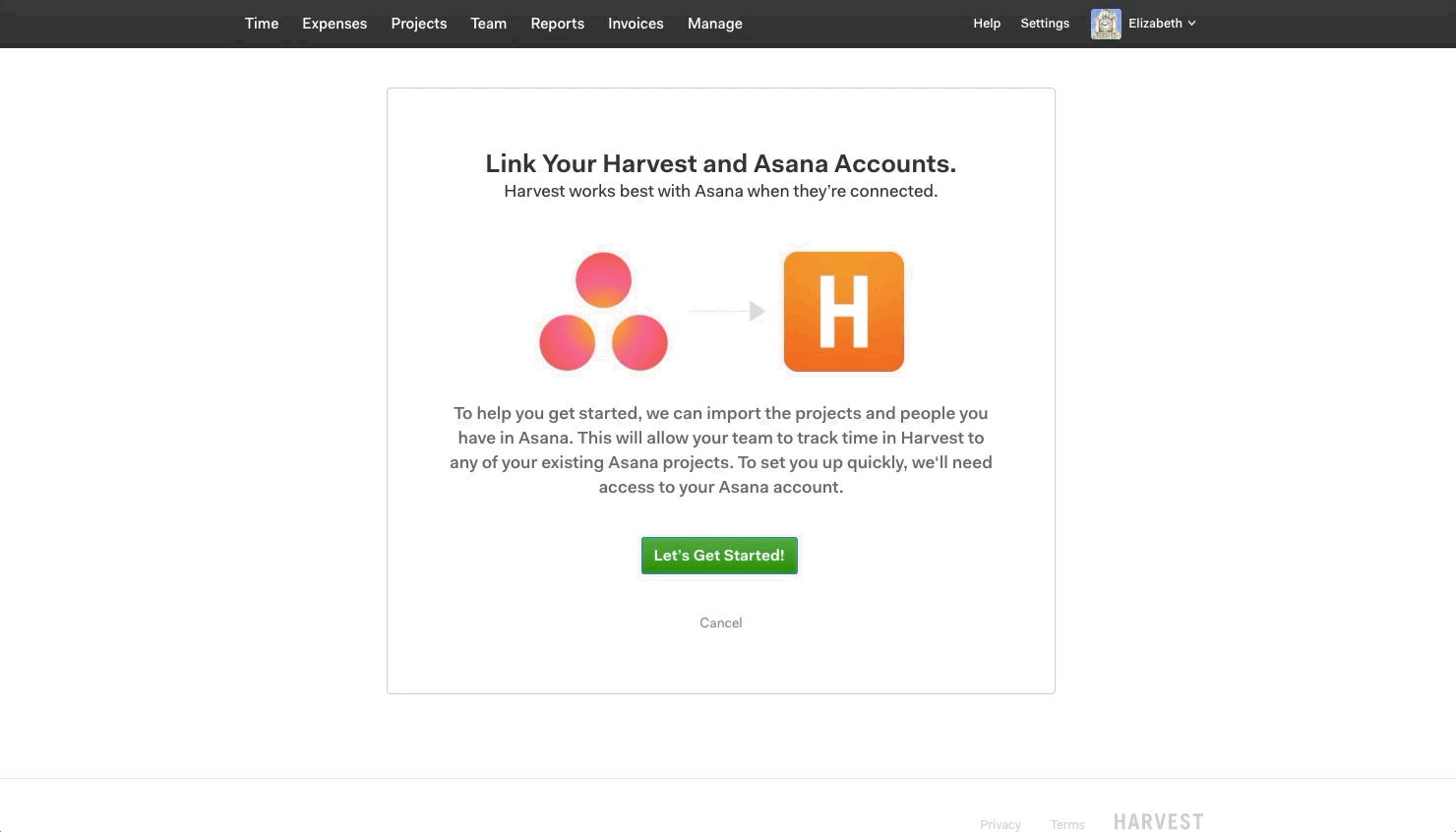 Importing projects and people from Asana