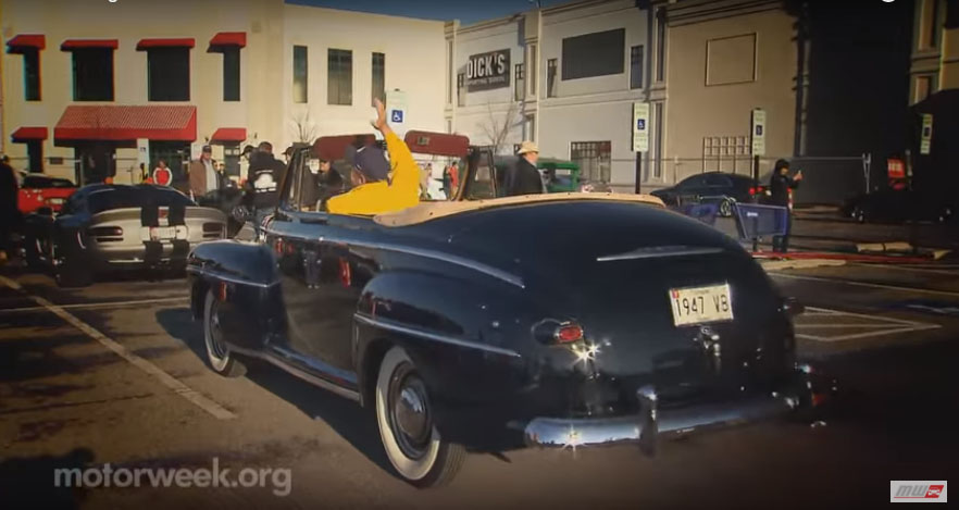 The photo is a ‘screencap’ from MotorWeek’s “Weekend Morning Paradise” feature.