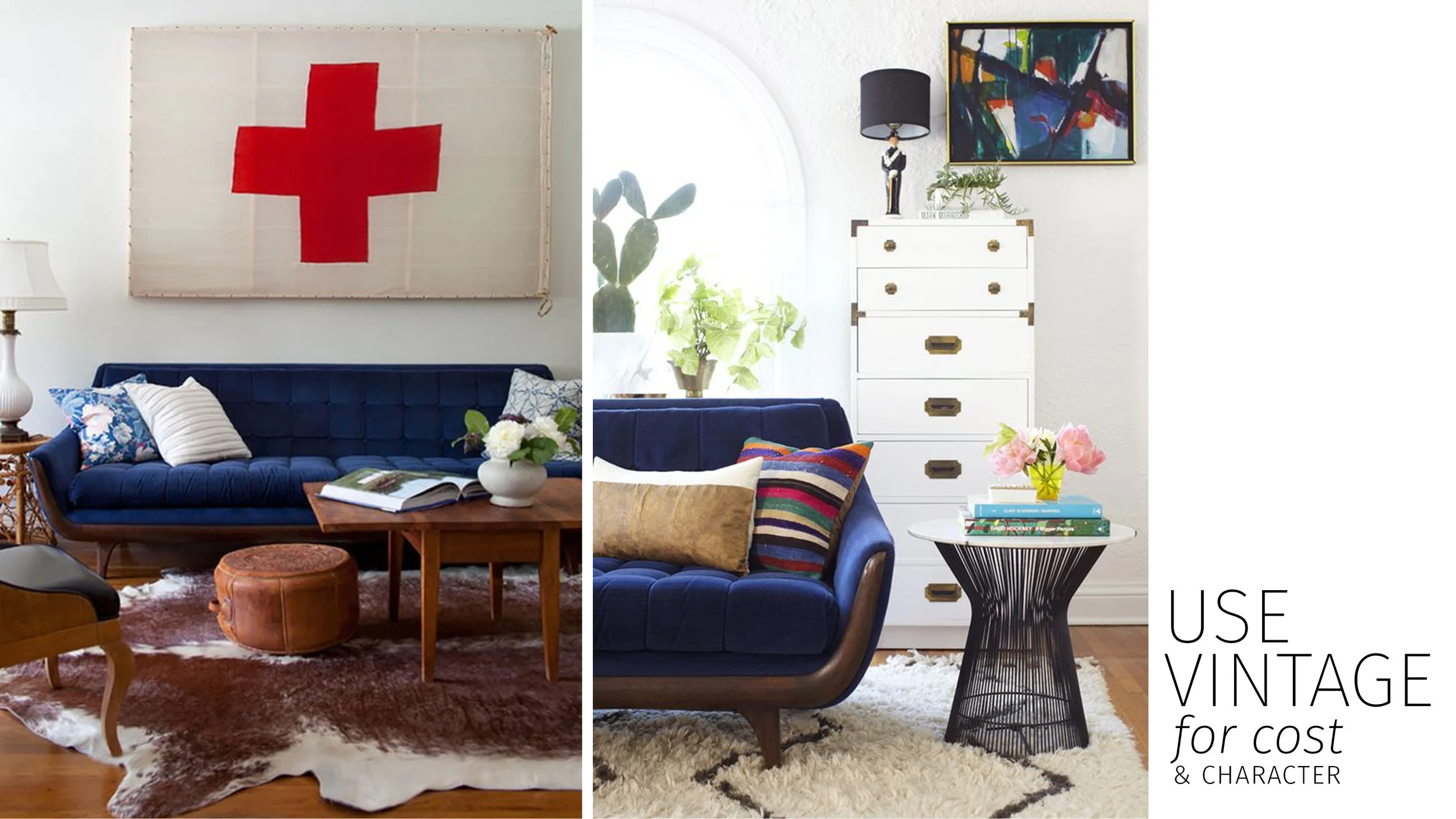 LOW COST DECORATING: USE VINTAGE