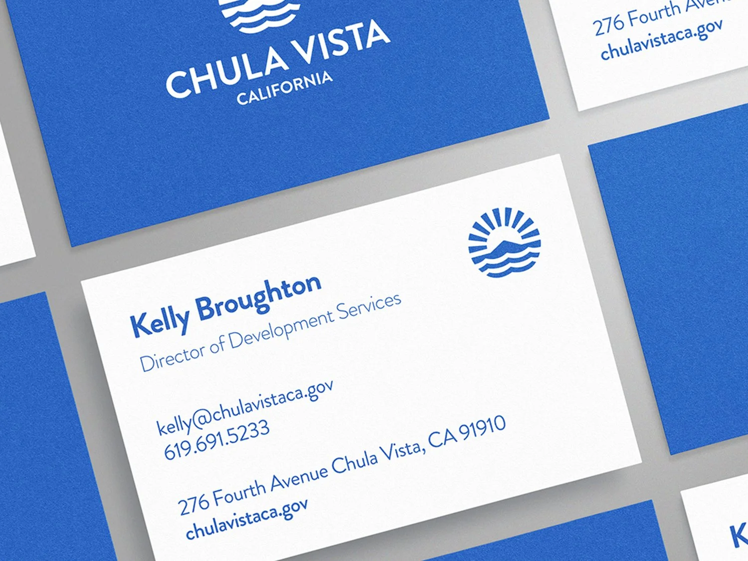 City of Chula Vista business card design.