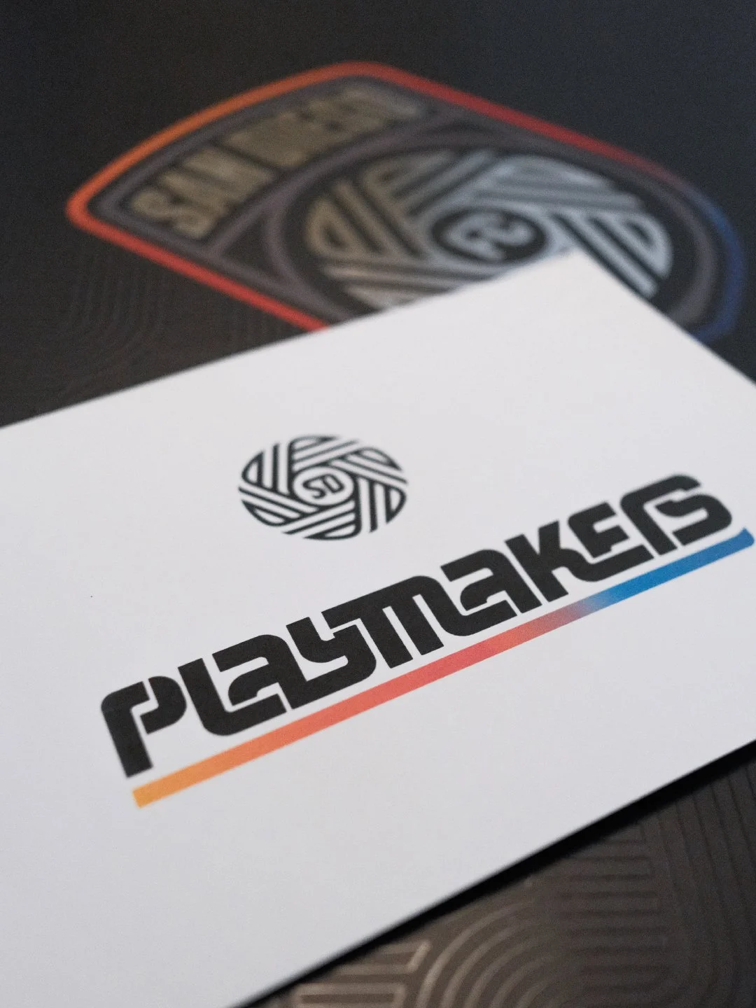 PLAYMAKERS wordmark for San Diego FC creatives initiative