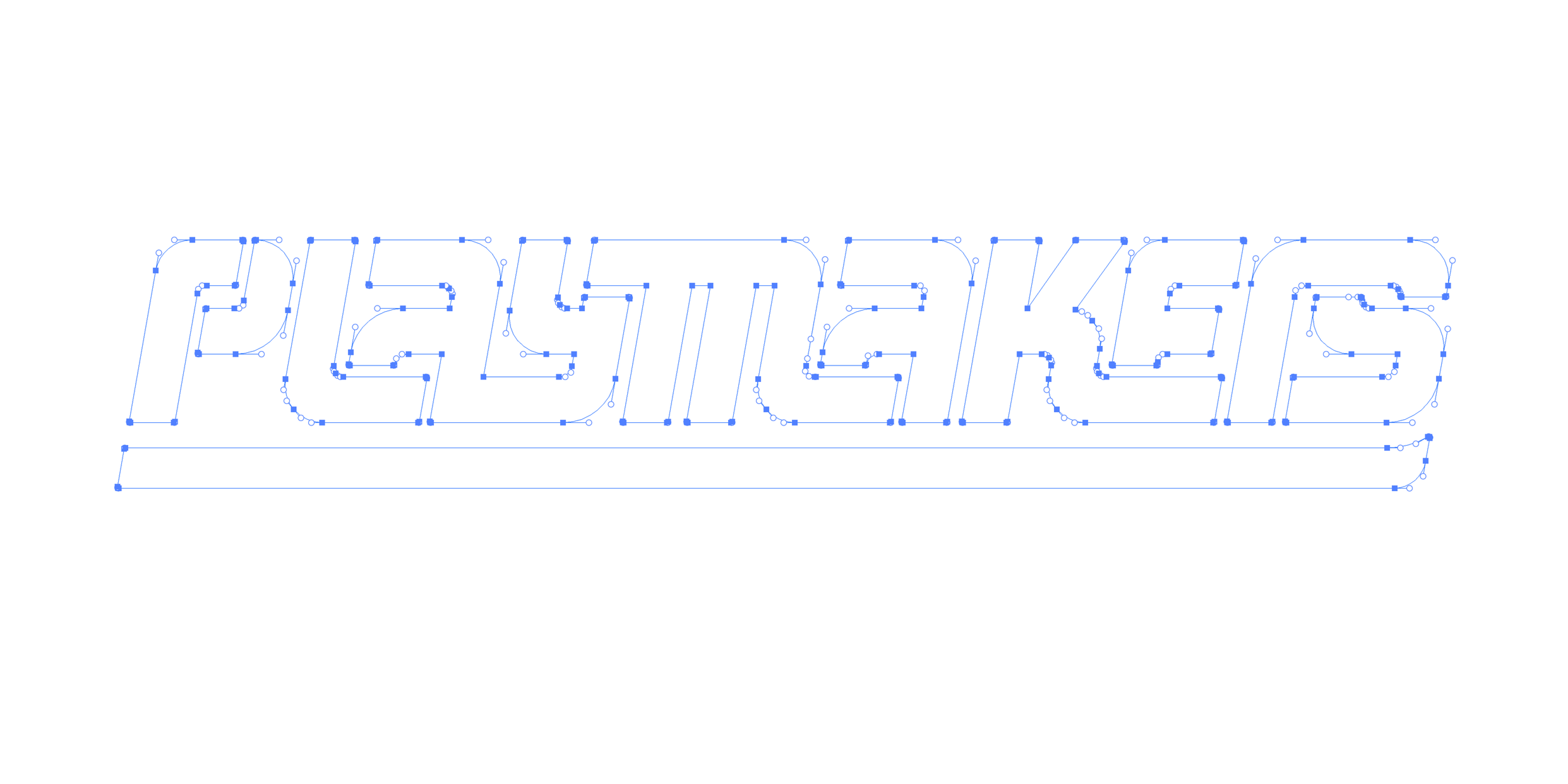 PLAYMAKERS custom wordmark designed by Omar Garcia for San Diego FC