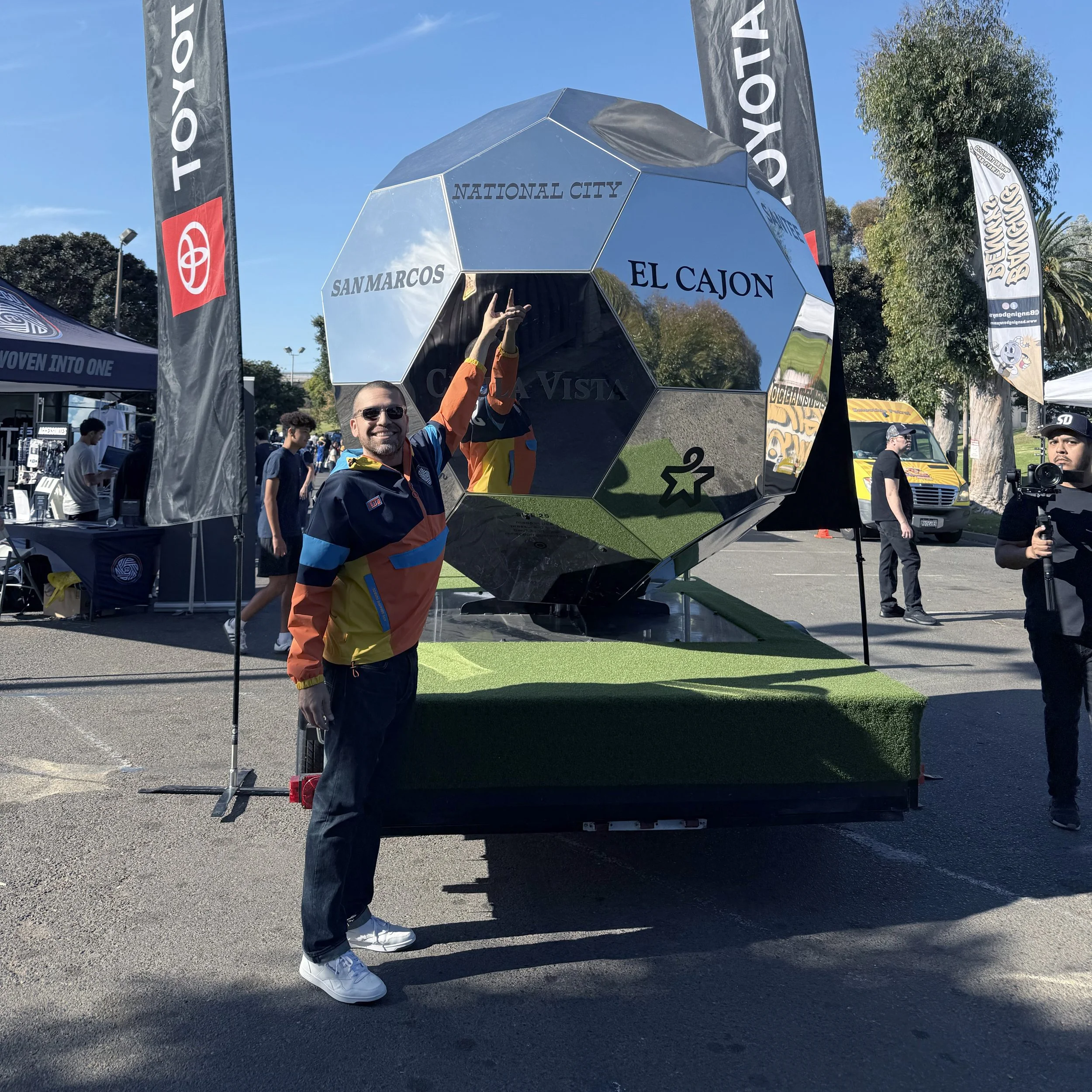 Chrome Ball tour event in National City