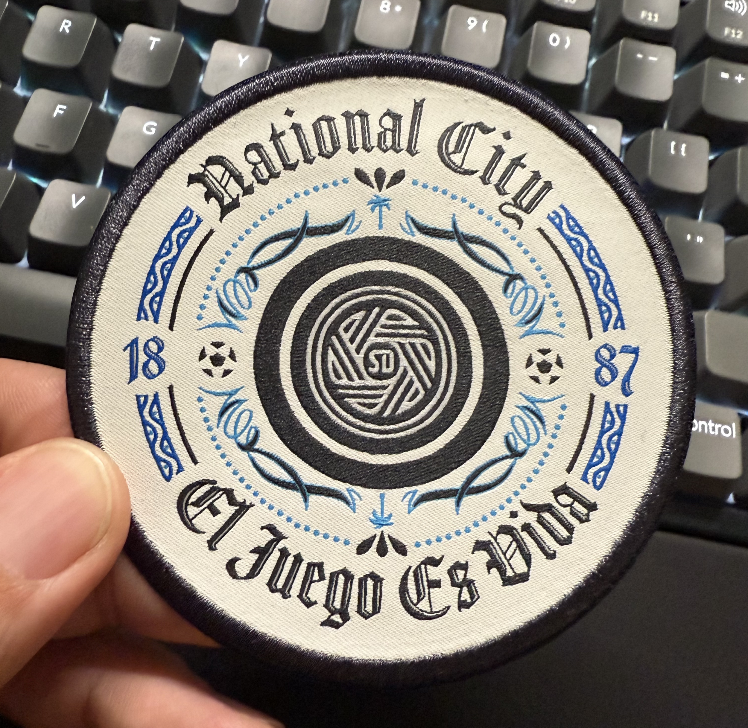 Chrome Ball tour National City patch design merchandise