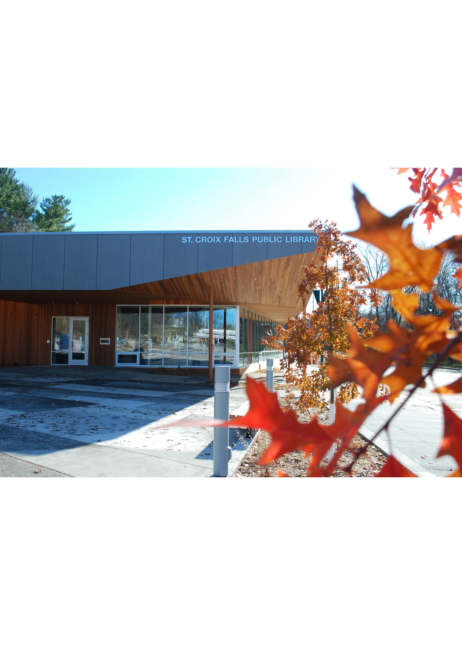 St. Croix Falls Public Library and Public Plaza - St. Croix Falls, WI