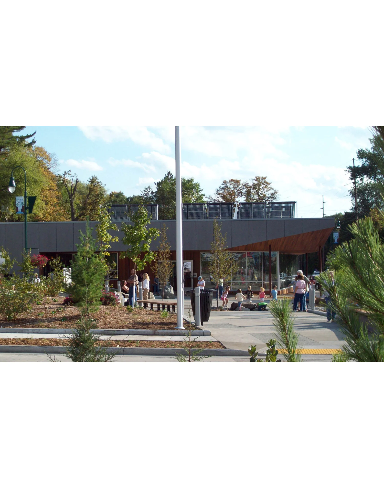 St. Croix Falls Public Library and Public Plaza - St. Croix Falls, WI