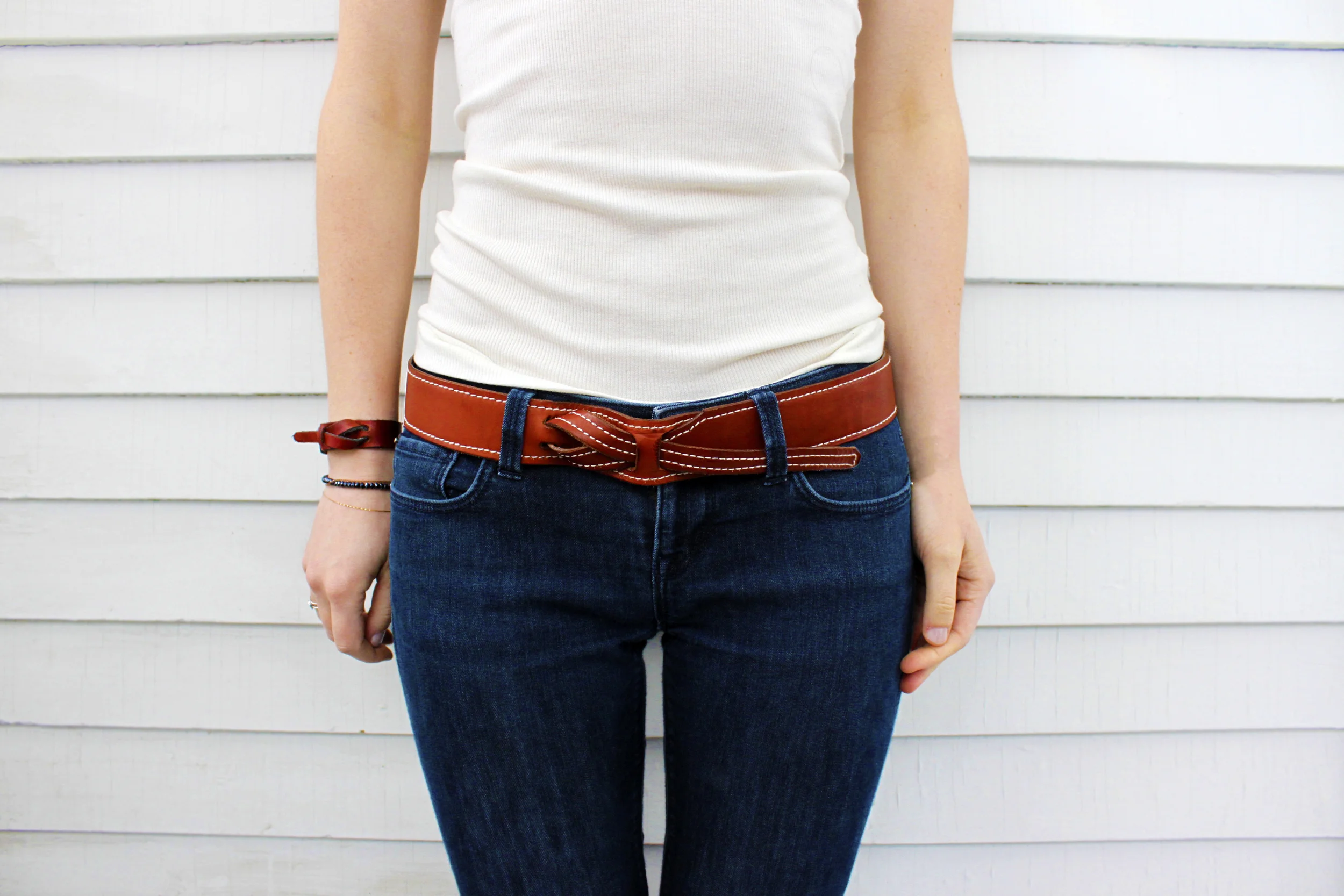 Brits Brown Cinch Knot Belt
