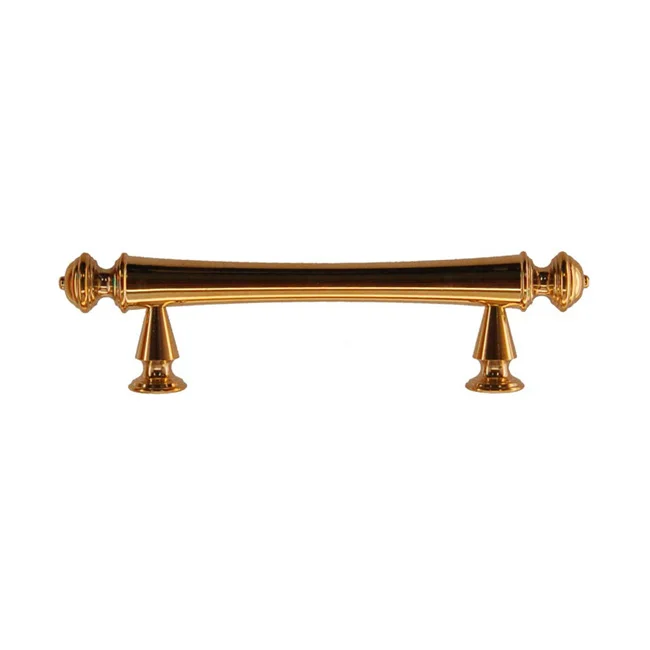 2361425-PL Classic elegance handle 3in ctc 4-3/4in overall. Solid brass with polished brass finish. Two other sizes & four finishes available.