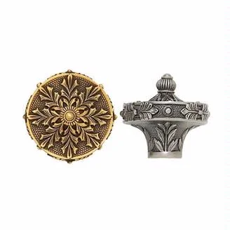2518034 Nantucket finial knob 1-3/8" diameter. Several finishes available.