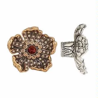 2518160 Floral knob 1-3/4". Available in several finish combinations.