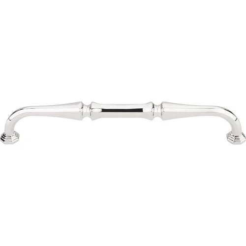 183TK343PN Chalet handle 7" ctc shown in polished nickel. Available in several sizes and finishes.