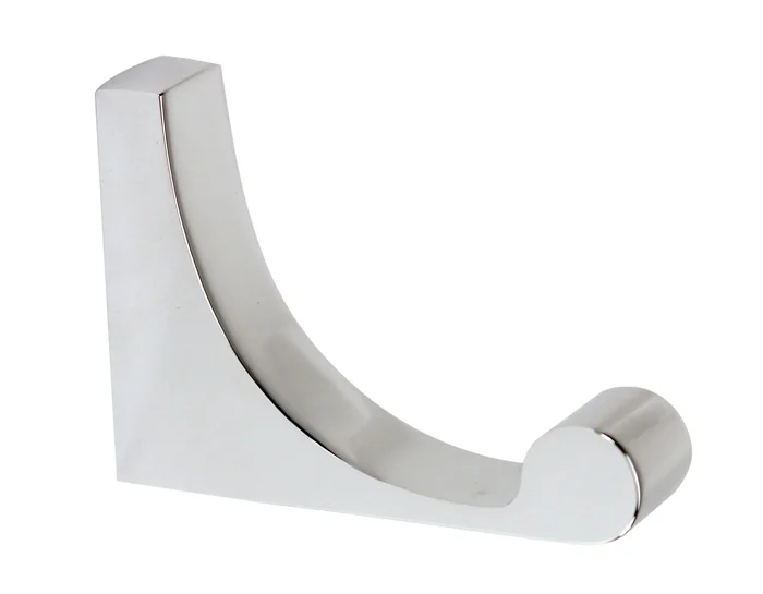 106A68880-PC Luna robe hook shown in polished chrome. Available in five finishes.
