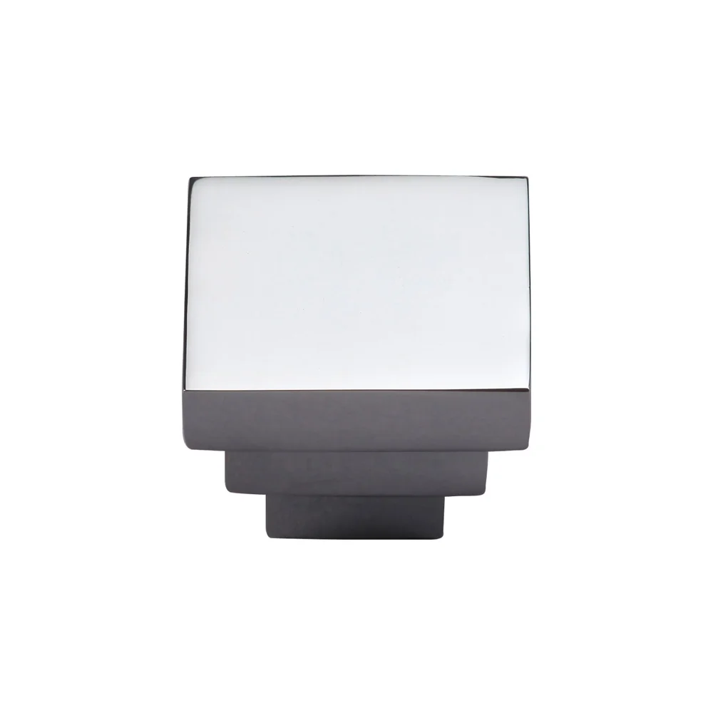 267MT3672-32-PCH Stacked square knob 1-1/4" shown in polished chrome. Available in other sizes and finishes.