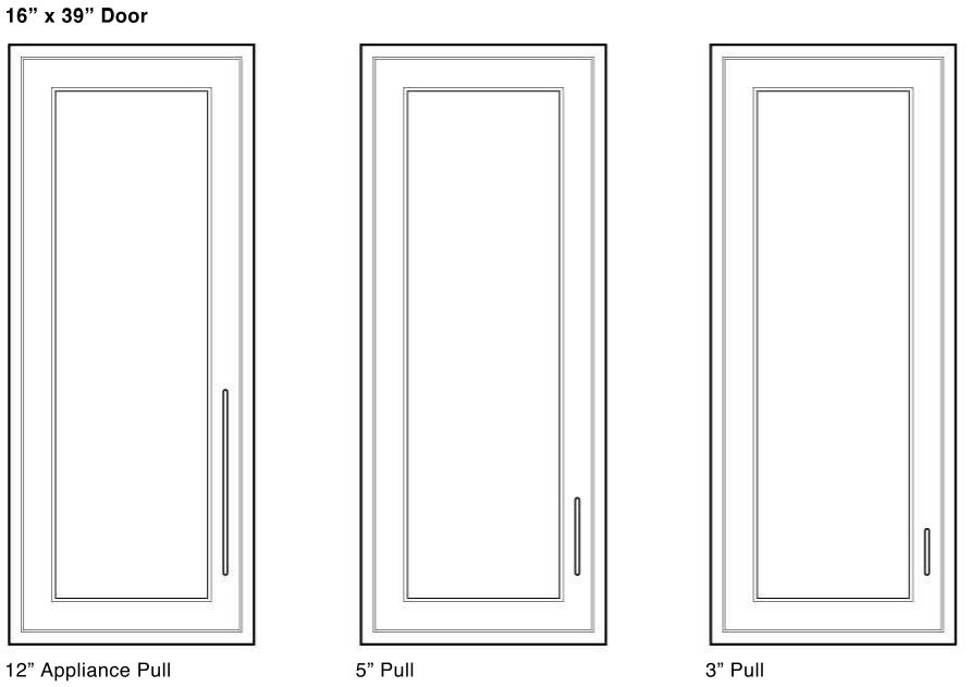 Cabinet Pull Size Chart