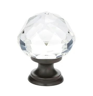 12986012US10B Diamond crystal 1-1/4” oil rubbed bronze base. Additional sizes and finishes available.