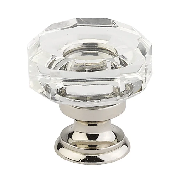 12986571-US14 Lowell crystal 1-3/8”polished nickel base. Additional finishes available