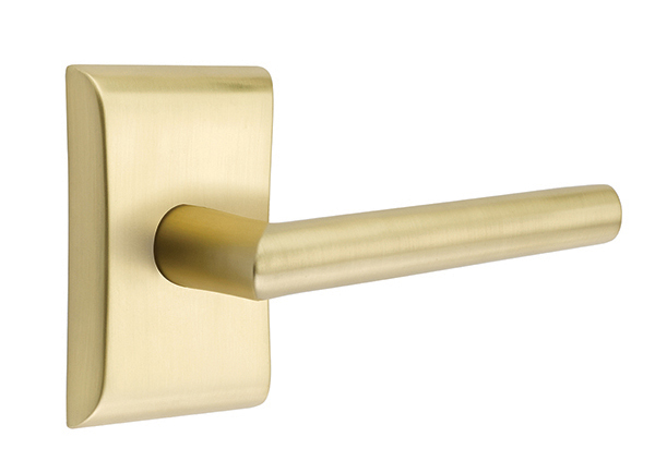 1295111.STU.US4 Stuttgart lever neos rose. Shown in satin brass, many other finishes available.