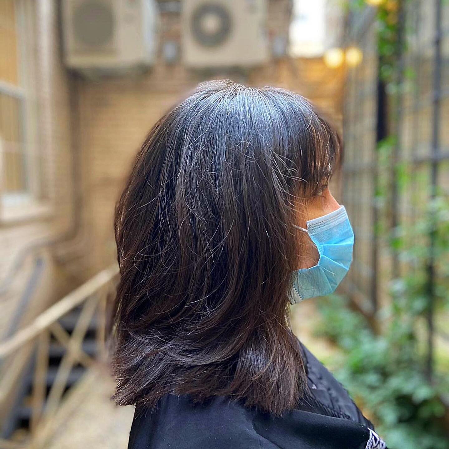 LAYERS PLEASE ❄️ 
That&rsquo;s all you need this winter.
Haircut by Adel in our Secret 🤫 Garden.