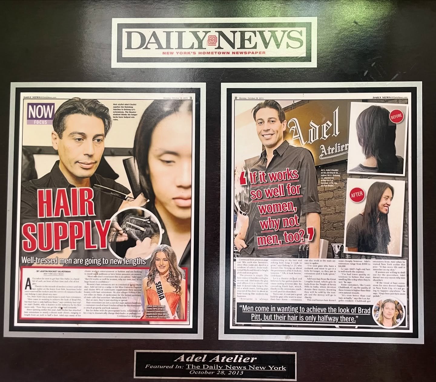 Recognizing the unmatched talent in the world of hair extensions. Adel&rsquo;s talent, precision, and eye for detail are on another level. Whether it&rsquo;s adding volume, length, or achieving that seamless blend &mdash; he delivers every time.
As s