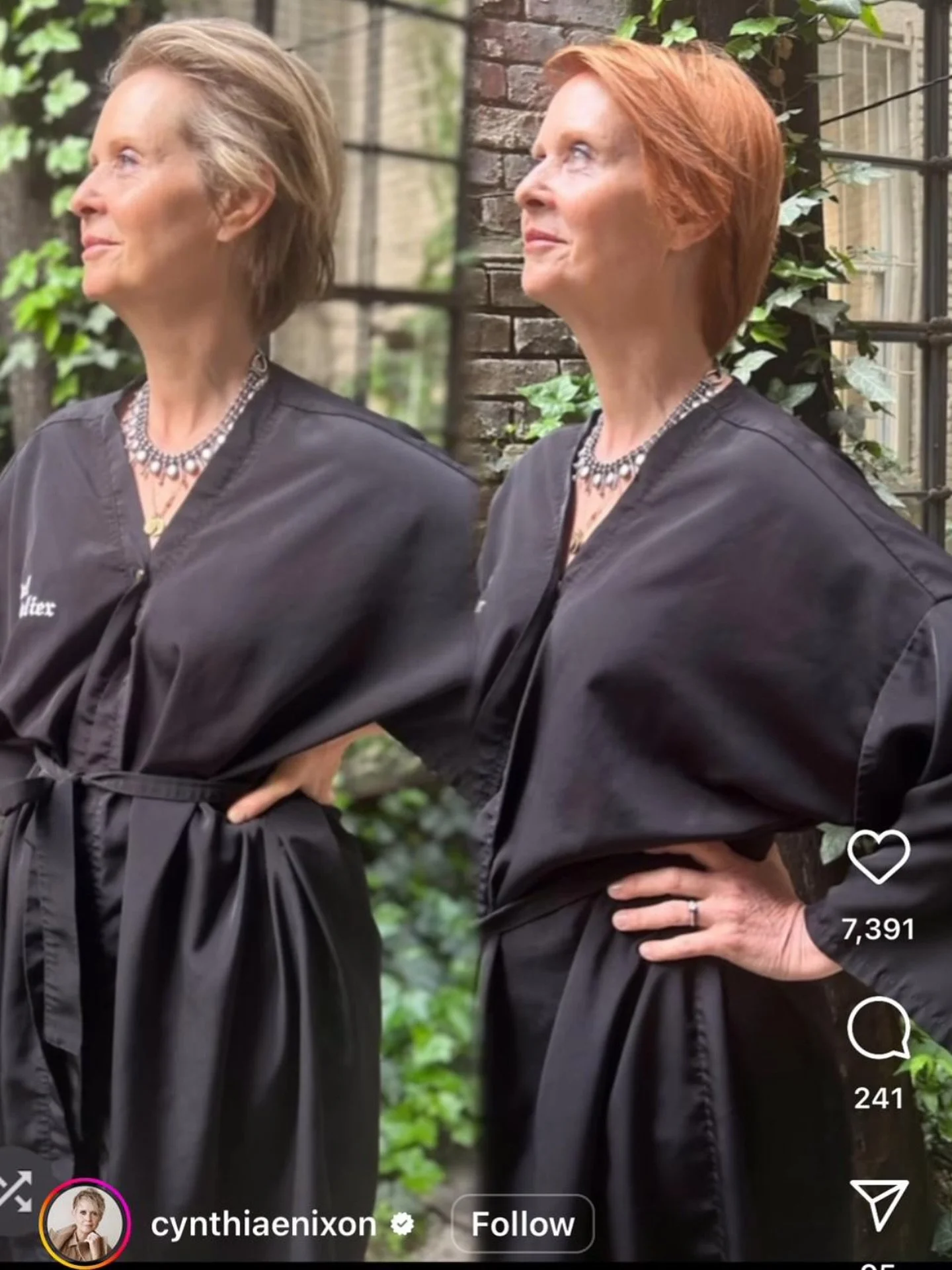 It&rsquo;s been a true pleasure having Cynthia Nixon @cynthiaenixon as a loyal client at our salon for the past seven years ✨ #andjustlikethat a new chapter begins! Thank you ❣️ #sexandthecity