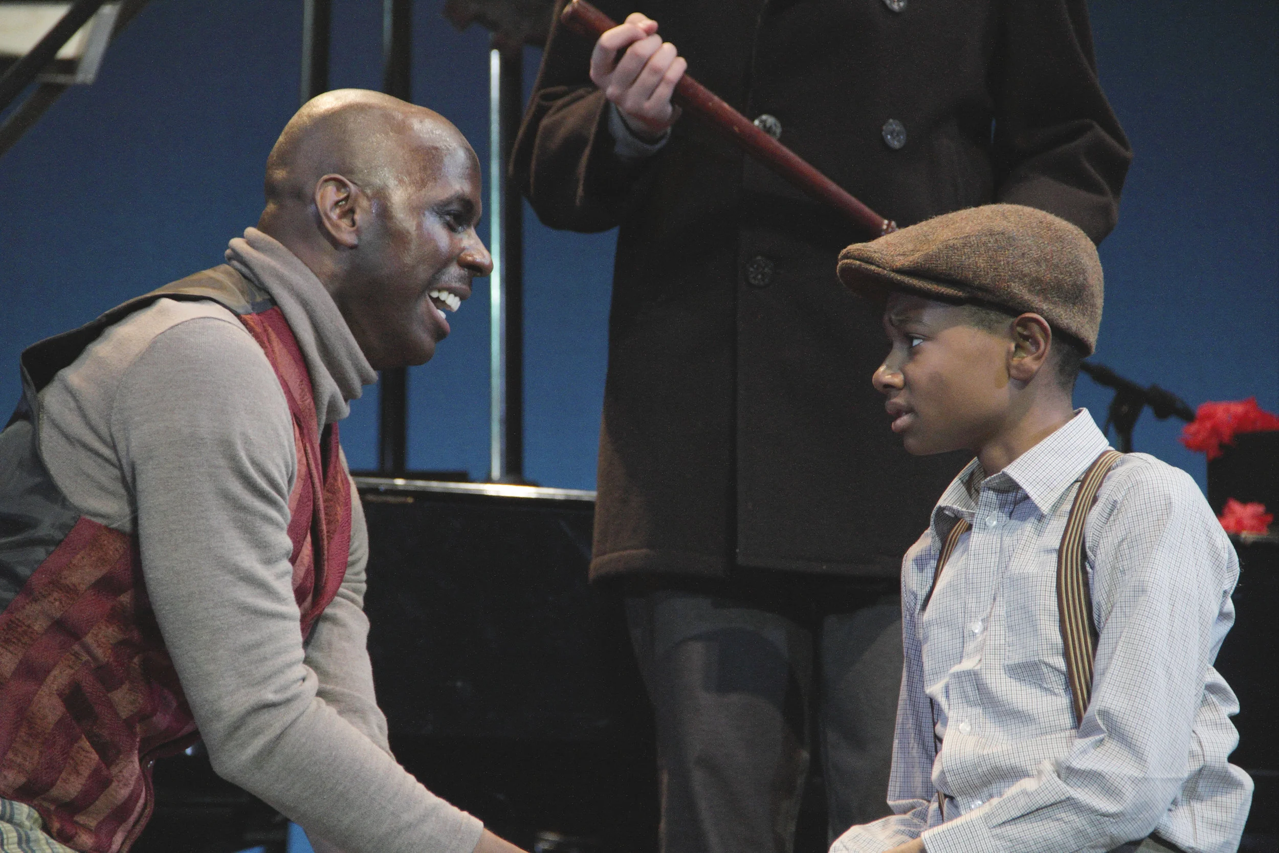 Correy West as Fagin and David Hopkins as Oliver Twist in Virginia Stage Company's Oliver Twist.jpg