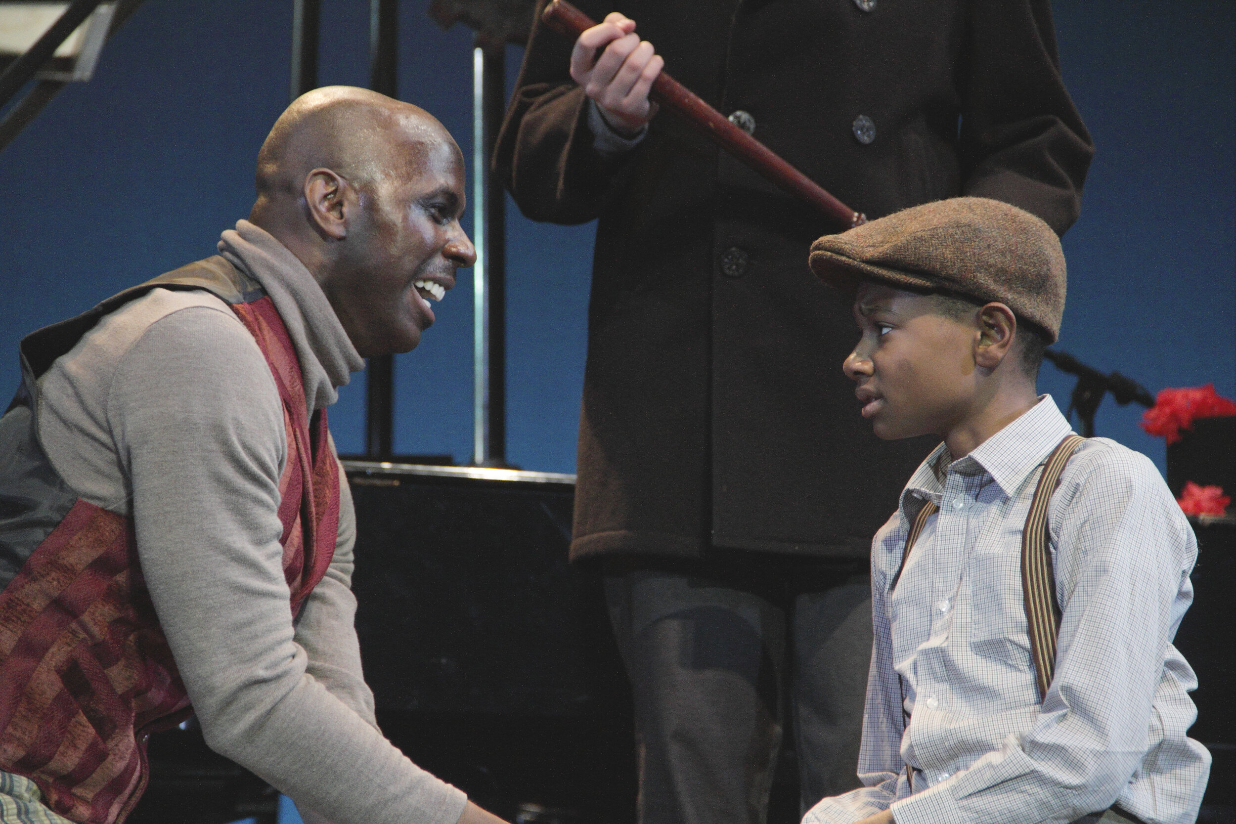 Correy West as Fagin and David Hopkins as Oliver Twist in Virginia Stage Company_s Oliver Twist.jpg