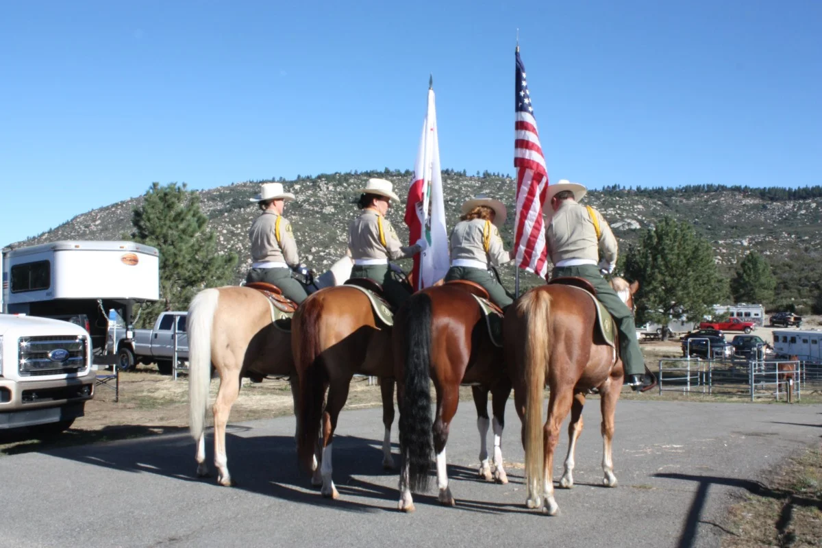 Riverside Sheriff's Office Posse perfoming Color Guard duties