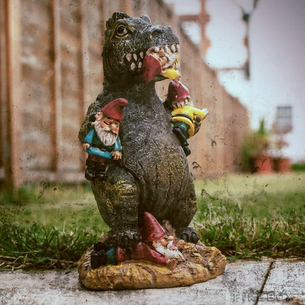 Gnome Massacre Yard Ornament