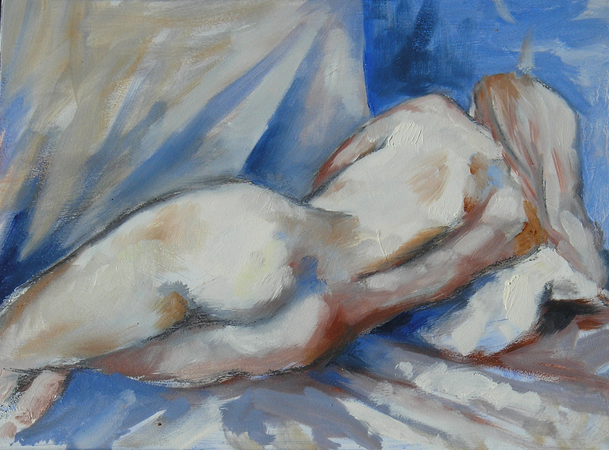 Lying on her Side