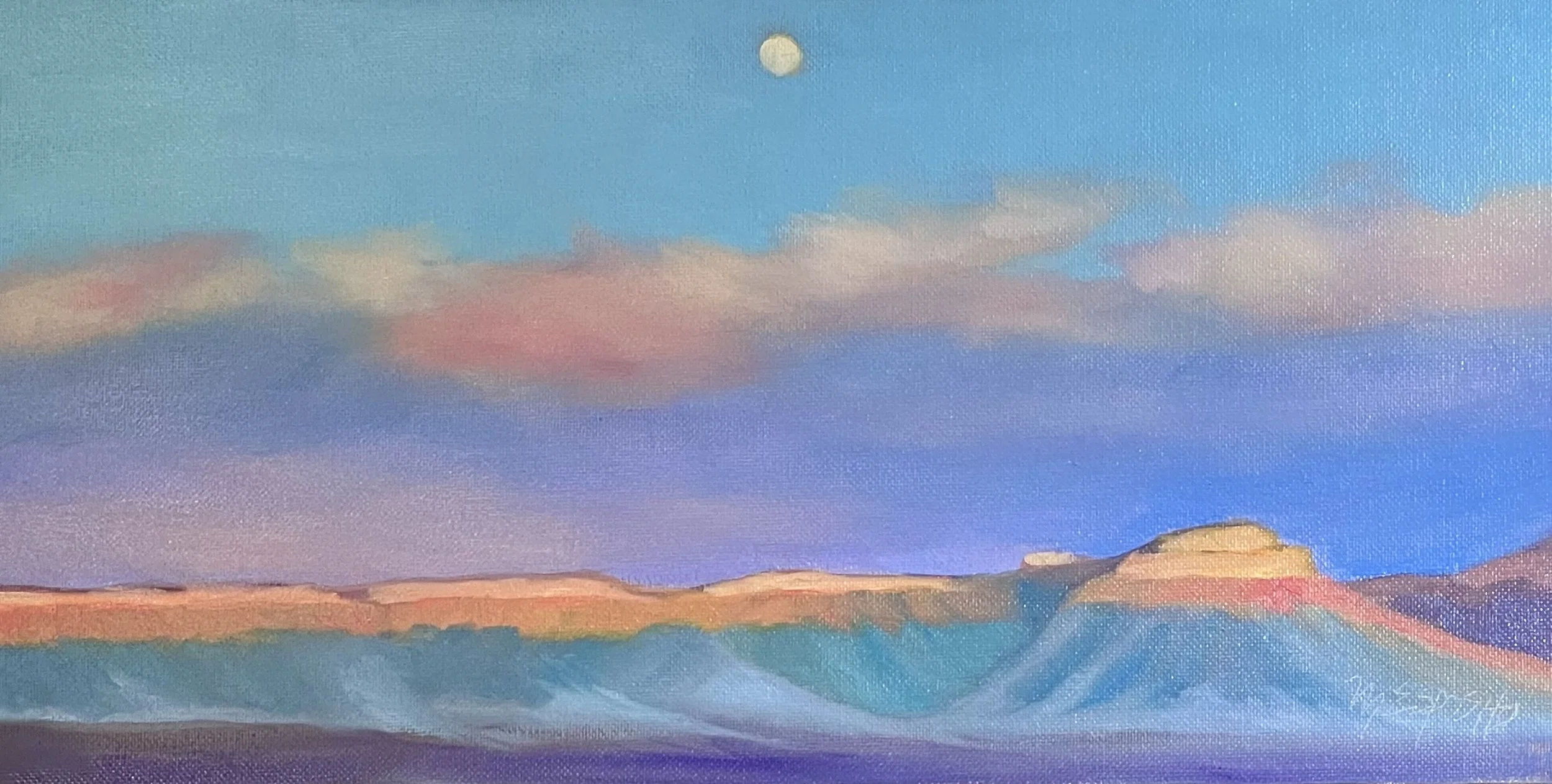 Moonrise Over Mt Garfield