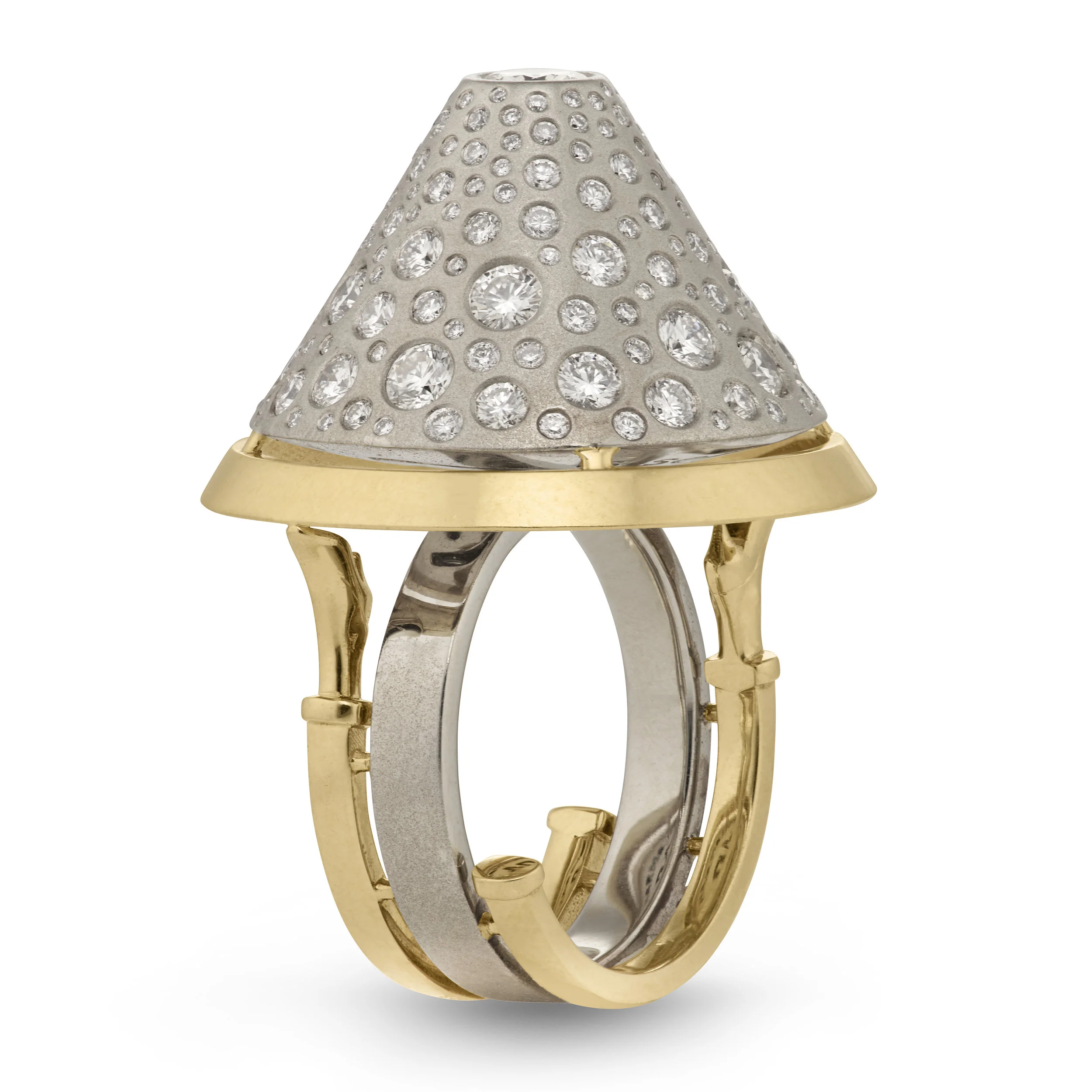Cone Diamond Ring