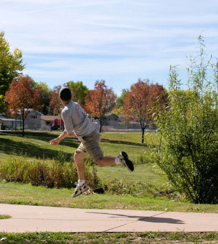 Disc golfing in Colorado