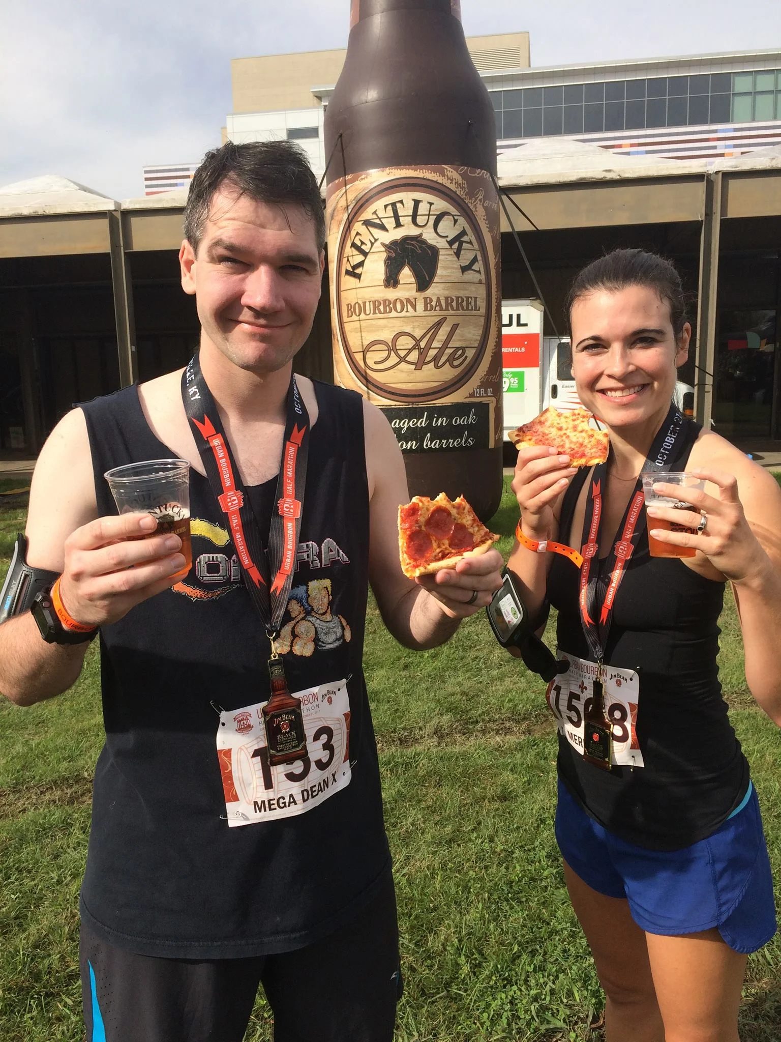 Dean and I after the Urban Bourbon Half Marathon in Louisville. Awesome race, would recommend.