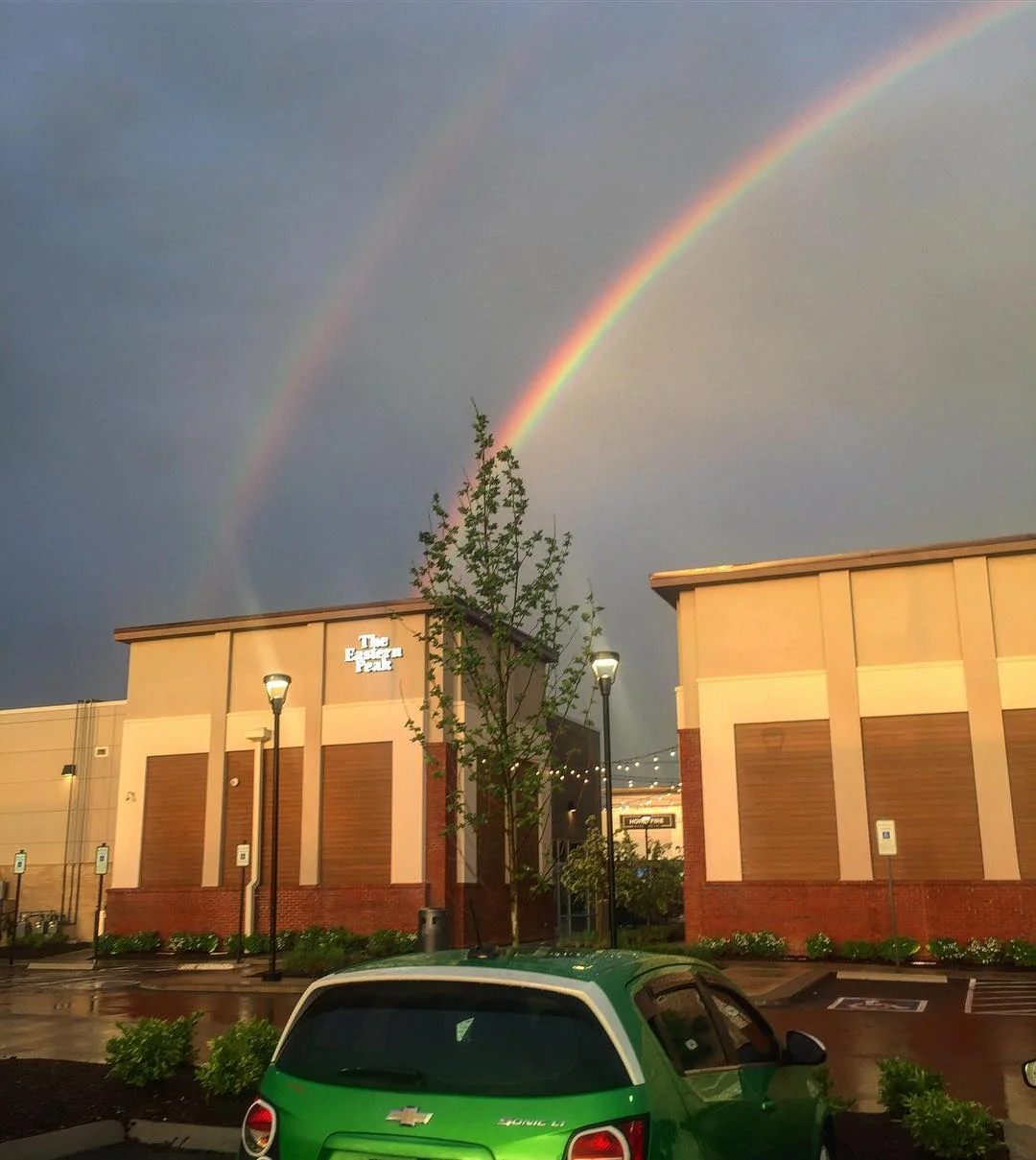 Fantastic double rainbow.