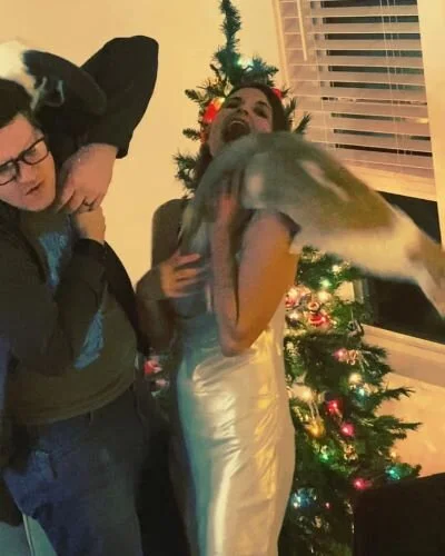 This is our family New Years Eve photo, which I think is incredibly appropriate for the end of 2020. Also, I don’t have any pictures of me with a headache.