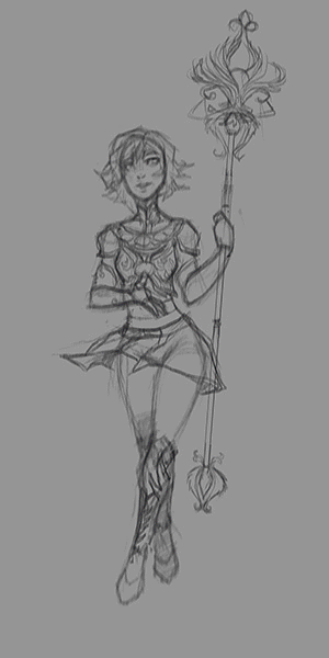 And a gif of the painting process throughout. The staff was the hardest part.