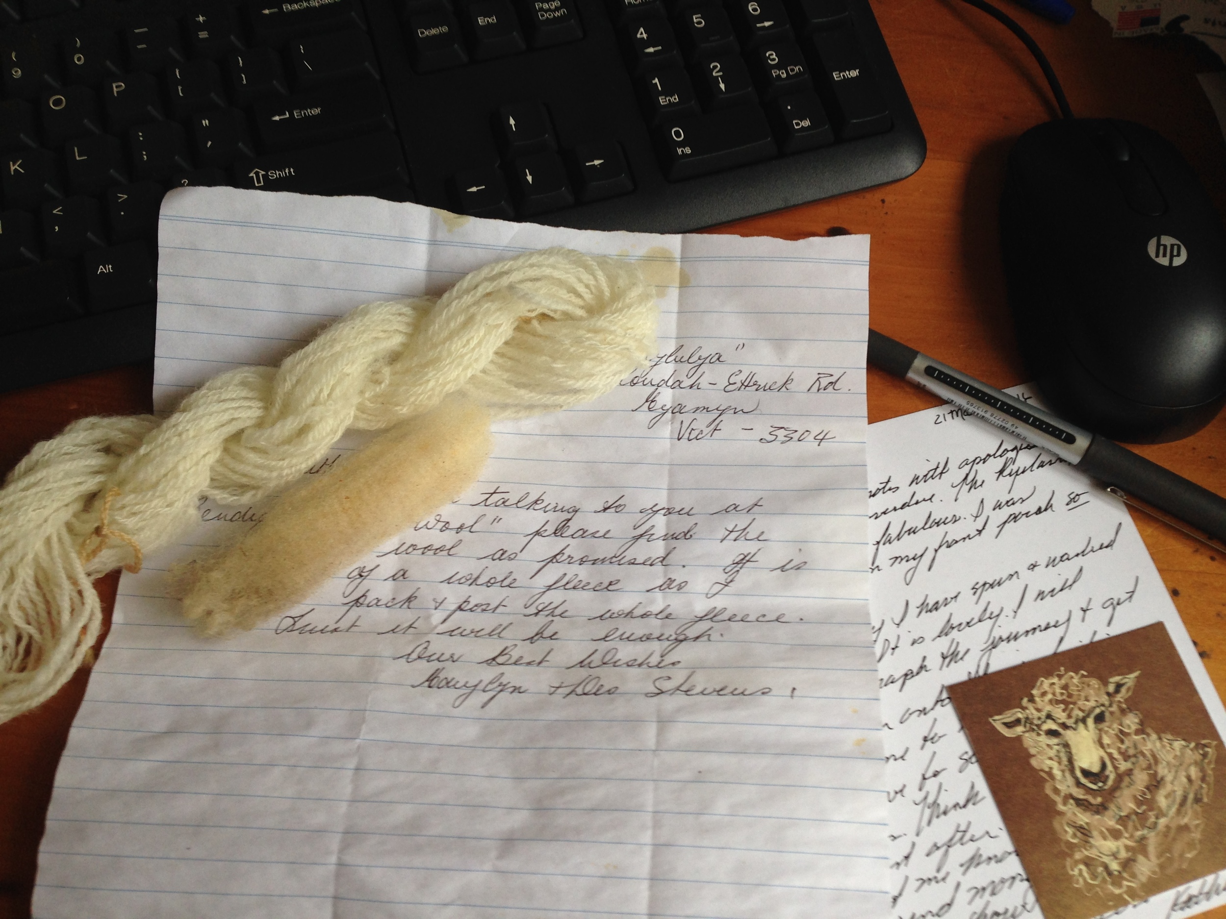 Sometimes, working in pen and ink seems appropriate when communicating with heritage sheep breeders.