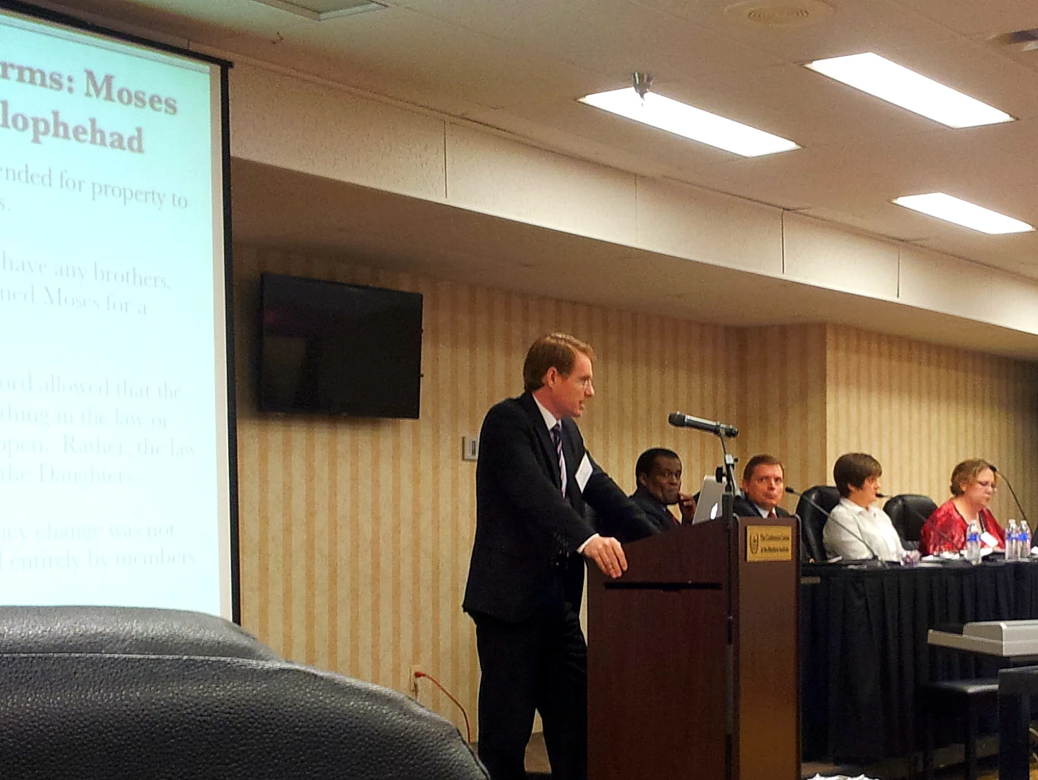 Nick Miller describes his "third way" option to the members of the Theology of Ordination Study Committee on June 2nd