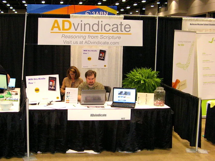 ADvindicate.com booth, ASI Cincinnati, August, 2012