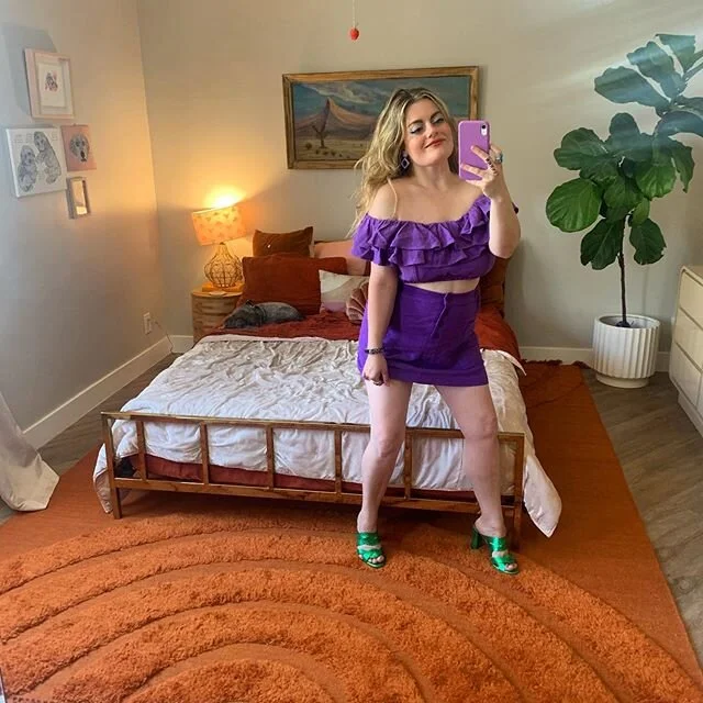 Since i can&rsquo;t go stop traffic in this Britney Spears top right now, I&rsquo;ll just put it here ♐️🟣💜 @fashionbrandcompany strikes again. Must invest in self-tanning lotion.