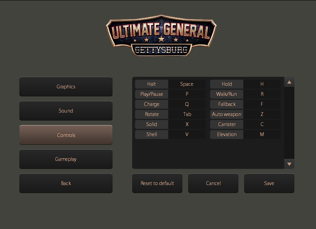 Several unit command controls have key shortcuts which you can re-assign from the settings. We added the much anticipated Rotation key command. By default you use the TAB button.