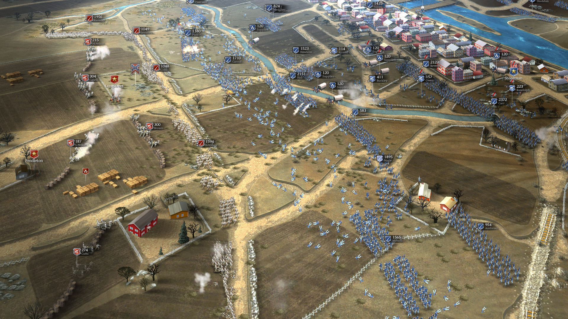 The Battle of Fredericksburg at "Marye's heights"