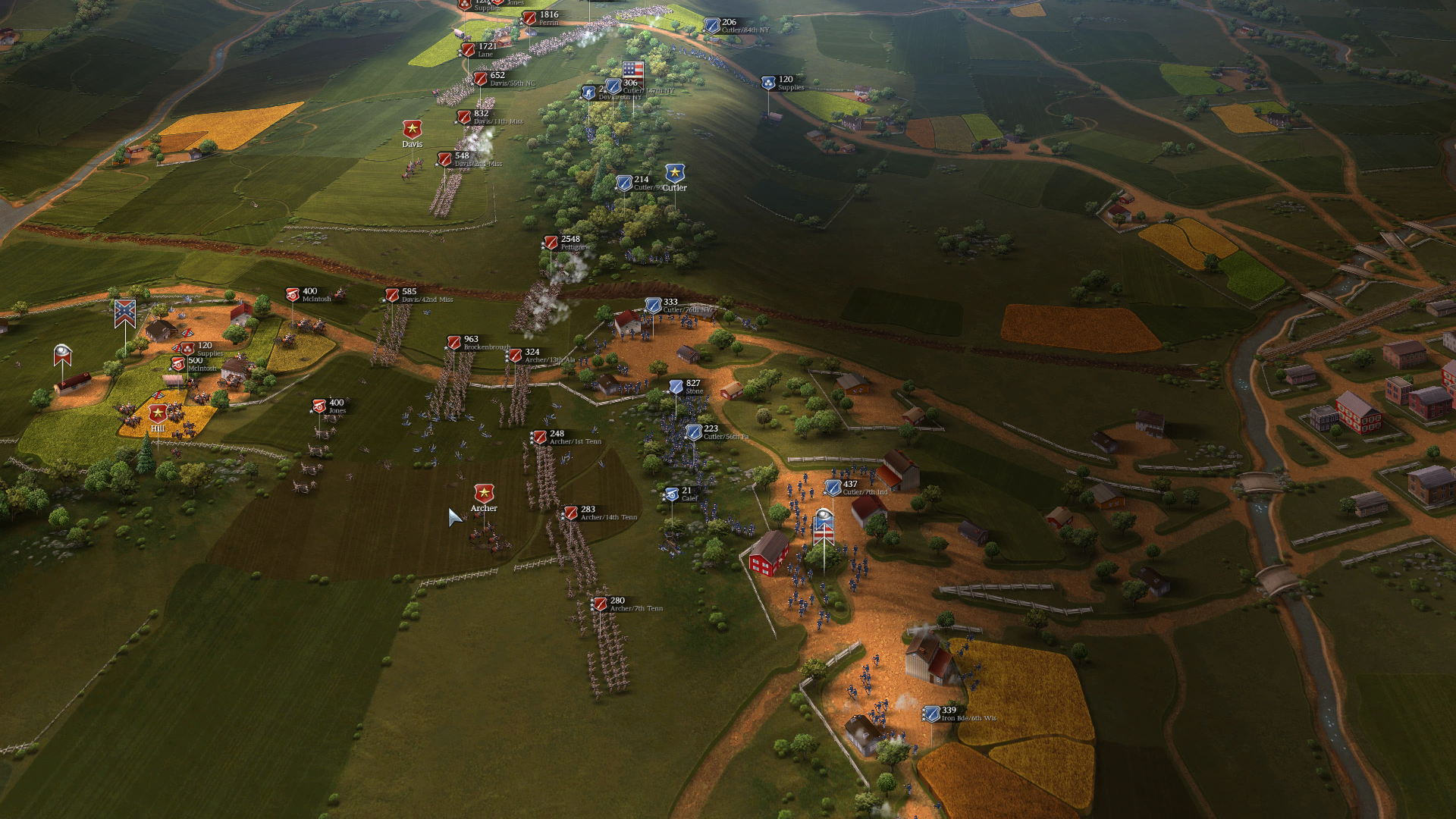 The armies meet on july 1st 1863