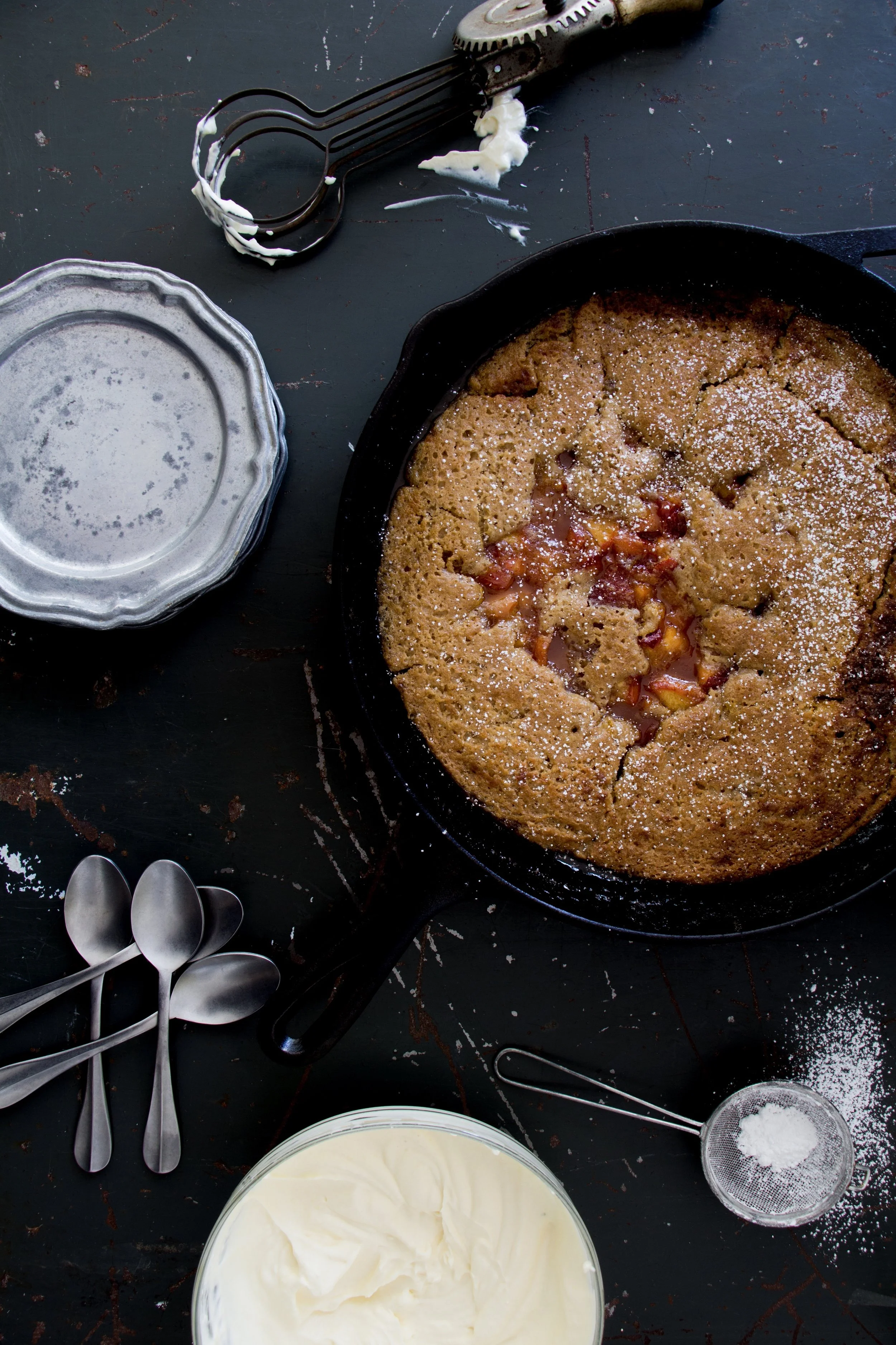 Classic Peach Almond Cobbler