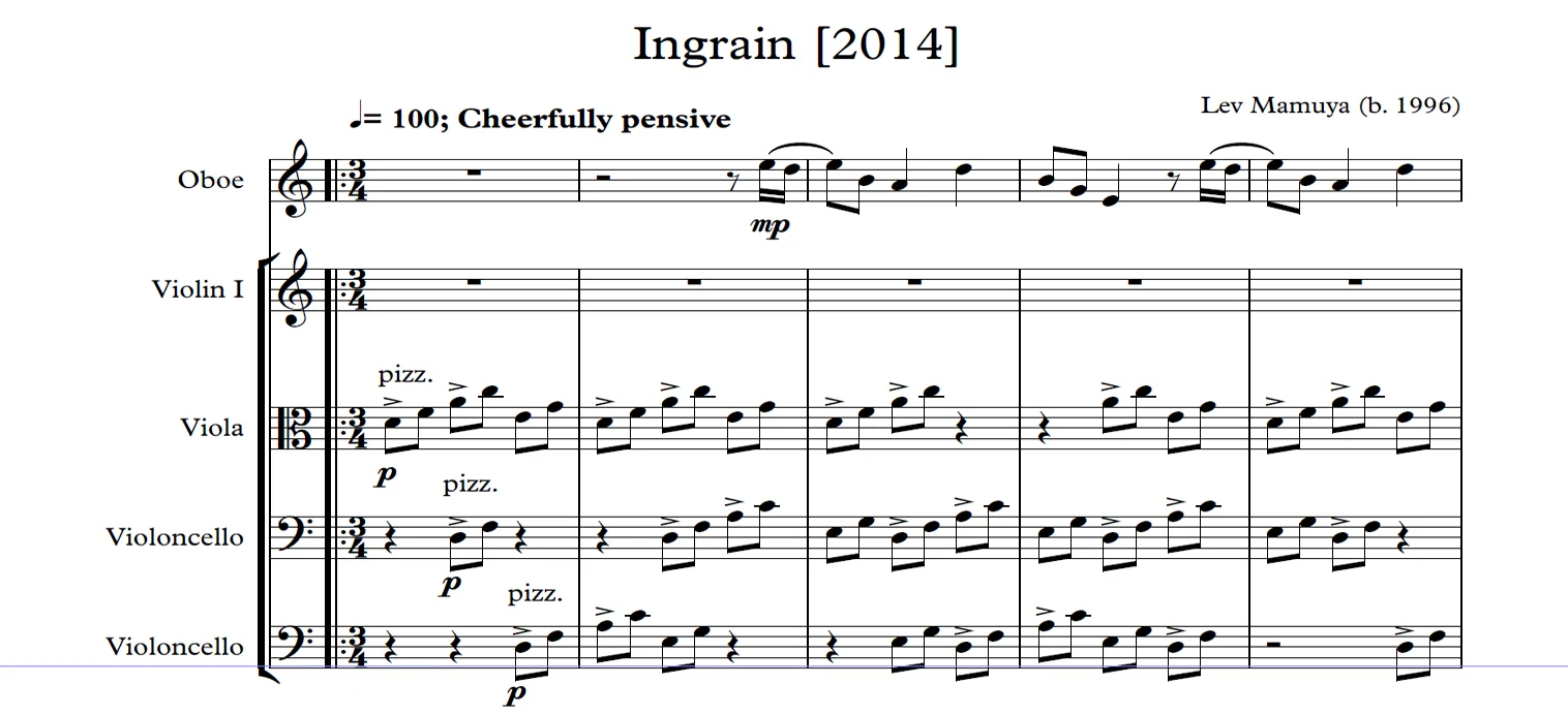 Interview with a Young Composer