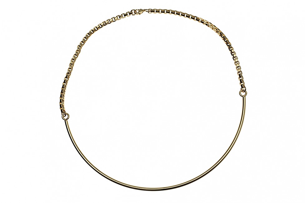 NECKLACE FINE CIRCULAR ORBIT GOLD