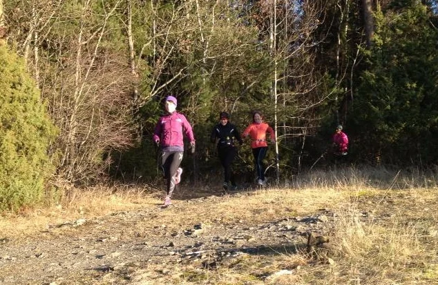 Ut av skogen som perler på en snor: Hege, Lea, Siw-Mette og Lise M